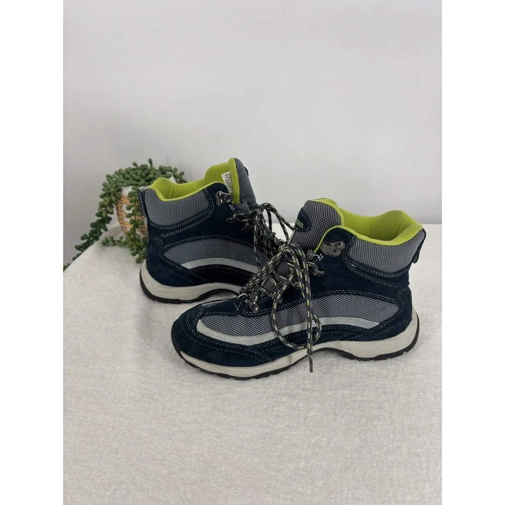 L.L. Bean Tek 2.5 Snow Sneakers Womens‎ 7 Blue Green Waterproof Insulated Boots